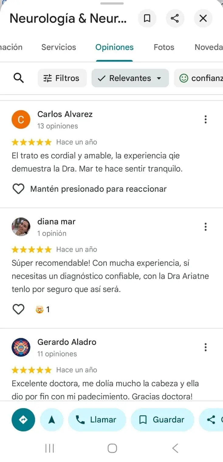 testimonios de pacientes